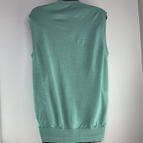 Uomo Bravo button down vest 100% Merino - Picture 3 of 10